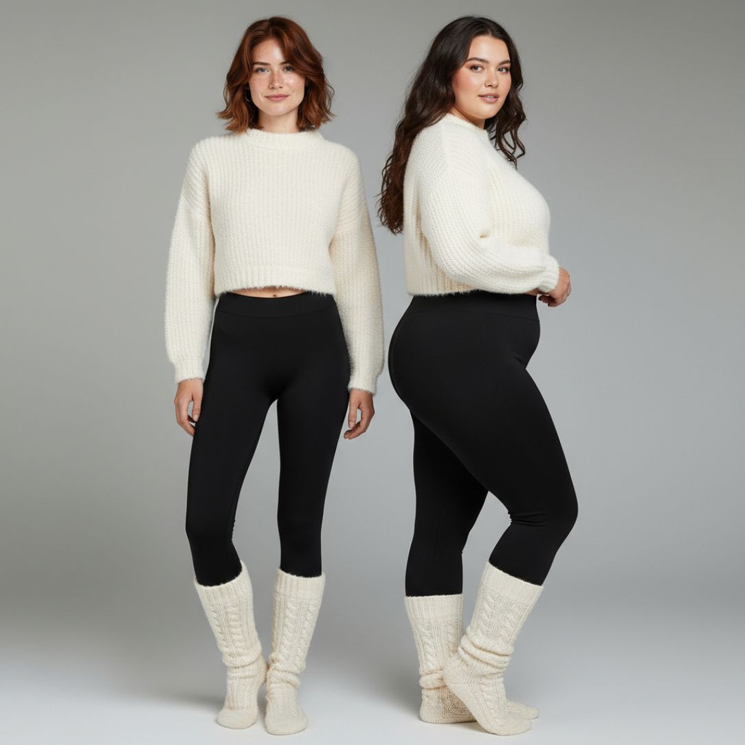 Value Bundle: Premium Plüsch-Leggings + Plüsch-Socken