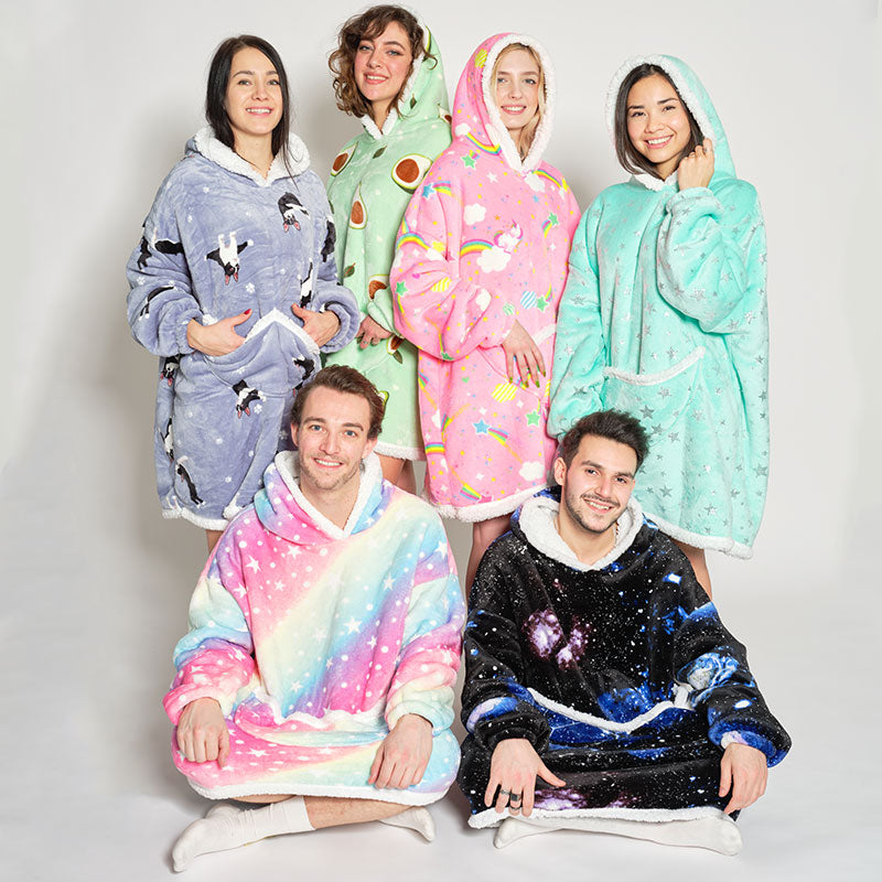 Deckenpullover Kuscheldecke Als Pullover Kuscheldecke Mit ärmeln