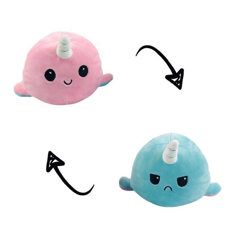 Stimmungs-Narwal Wende Plüschtier