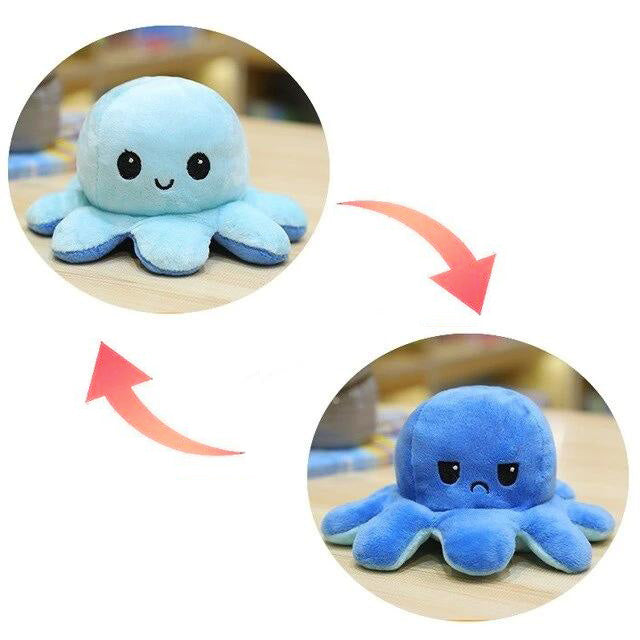 XXL Stimmungs-Oktopus Wende Plüschtier