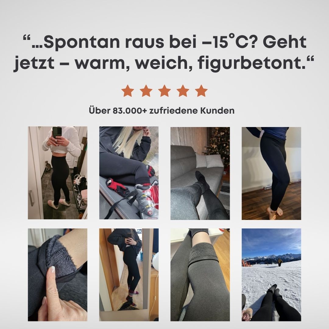 Thermo-Leggings mit Plüsch-Fütterung