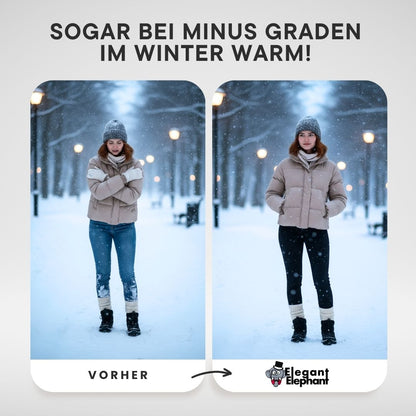 Thermo-Leggings mit Plüsch-Fütterung