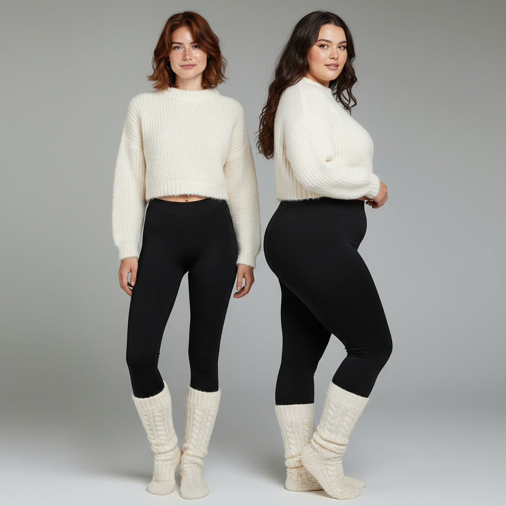 Flauschige Plüsch-Leggings Premium