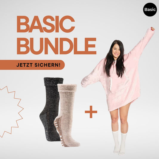 Basic Bundle: Decken-Hoodie + Plüsch-Socken