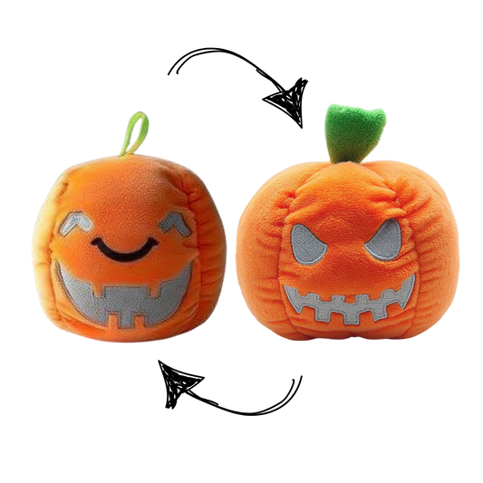 Stimmungs-Kürbis Wende Plüschtier