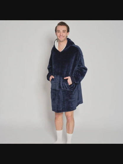Decken-Hoodie - Blau