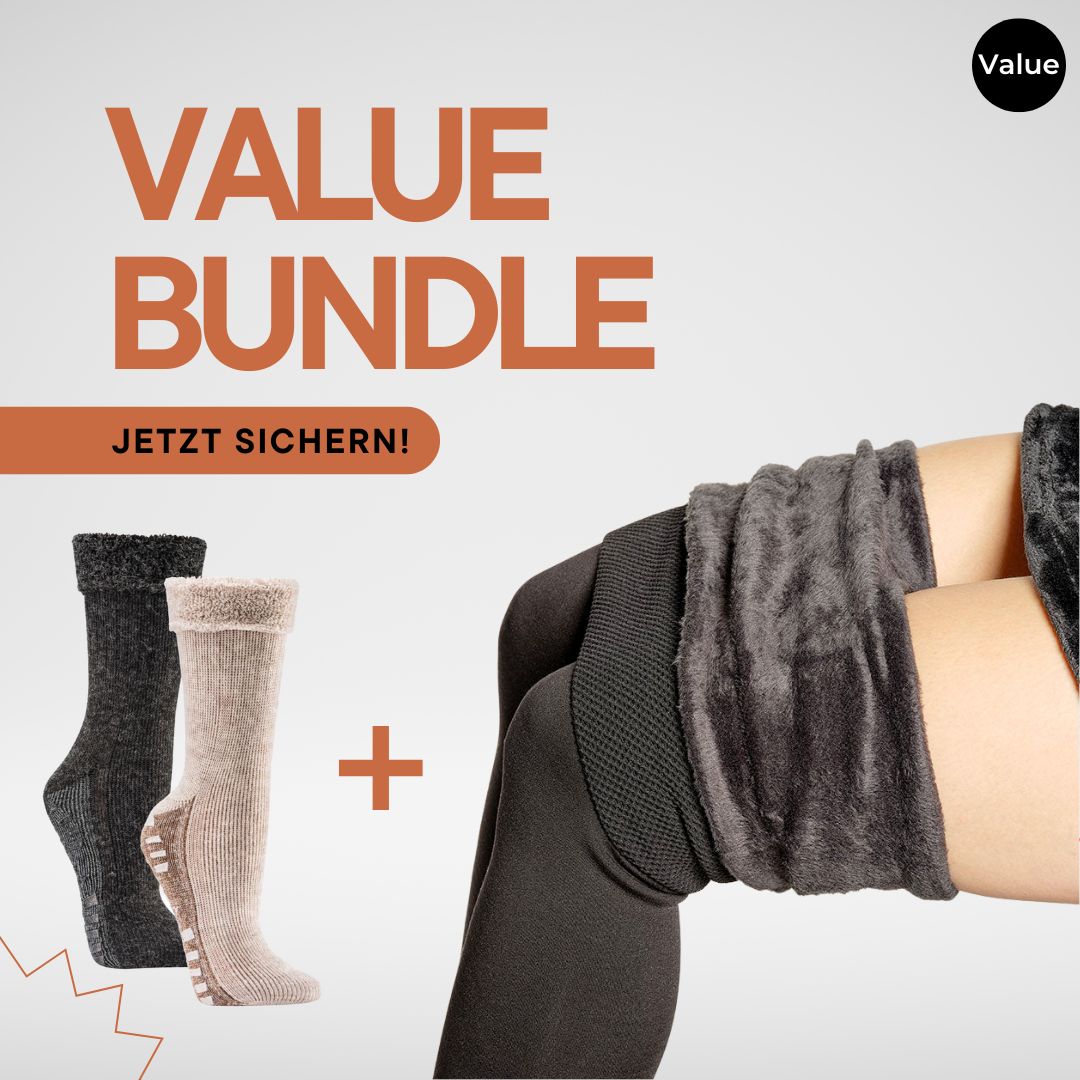 Value Bundle: Premium Plüsch-Leggings + Plüsch-Socken