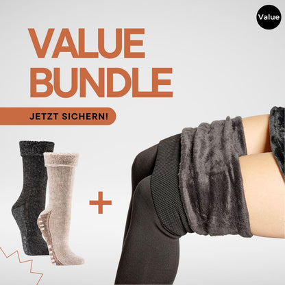 Value Bundle: Premium Plüsch-Leggings + Plüsch-Socken