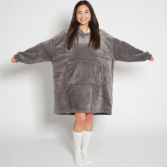 Decken-Hoodie - Grau